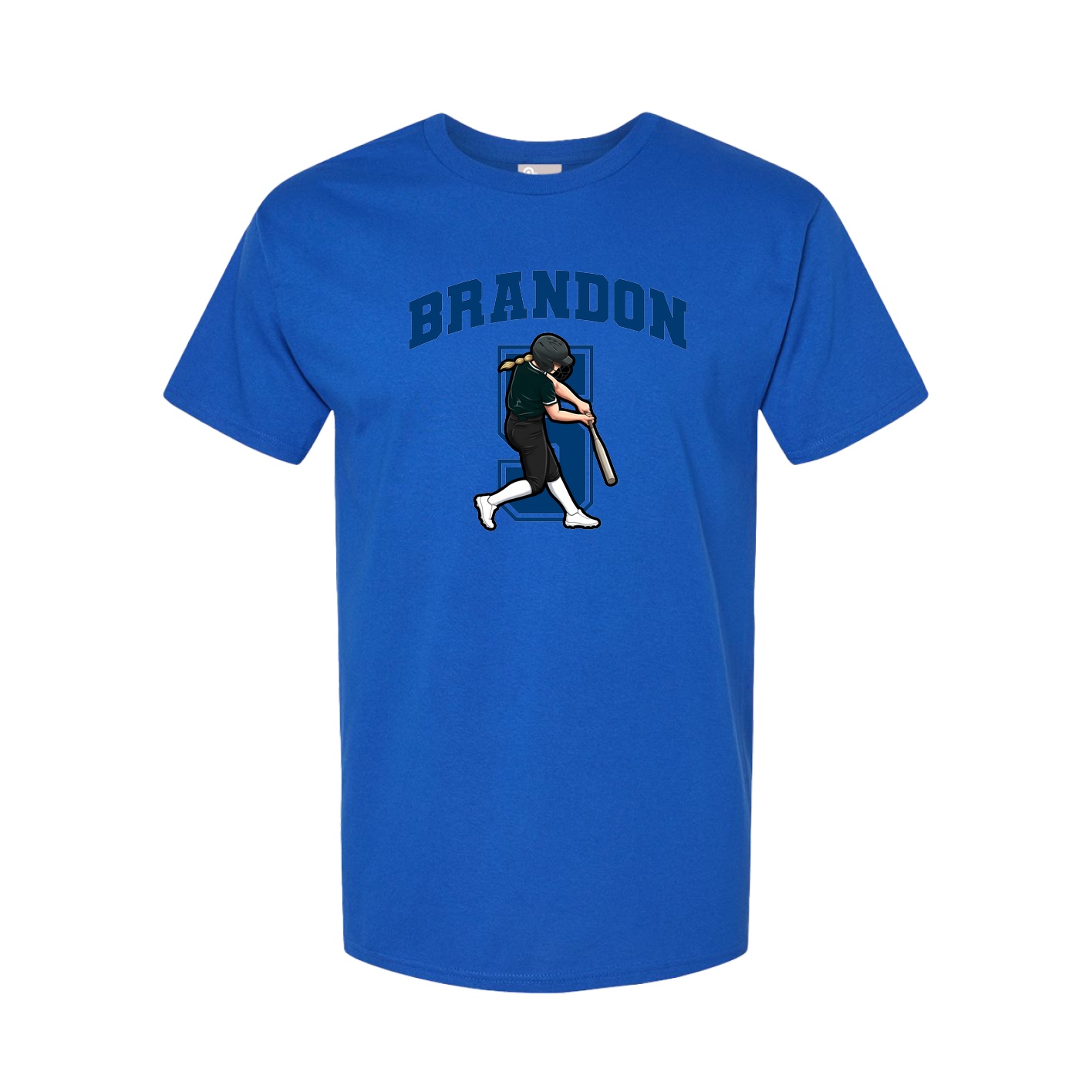 Youth Tee — Number in Royal