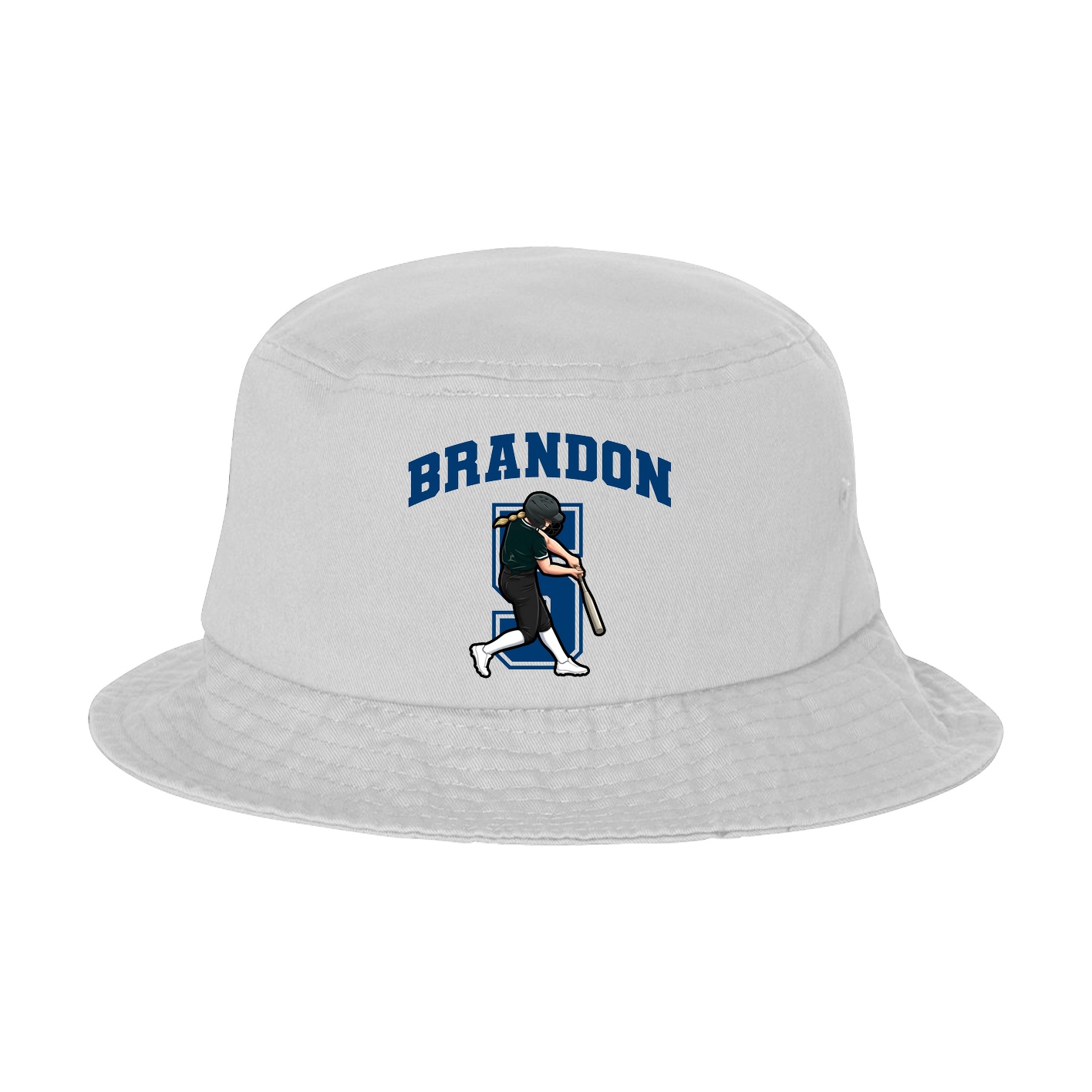 Bucket Cap — Number in White