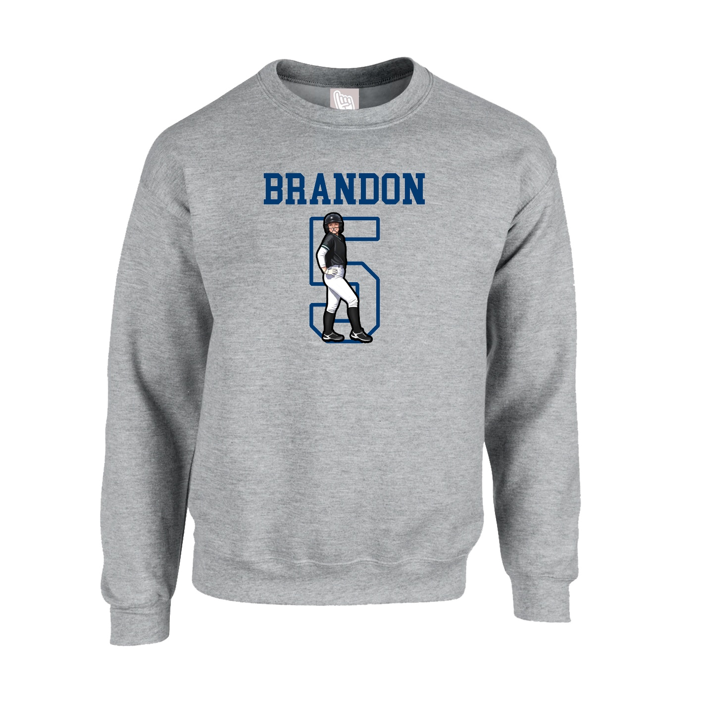 Fleece Crew — Shirsey in Grey