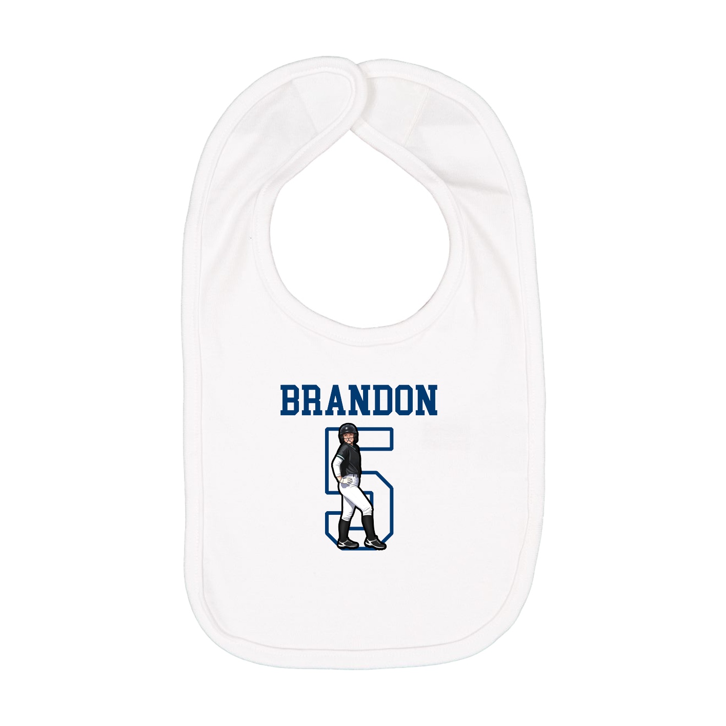 Infant Bib — Shirsey in White