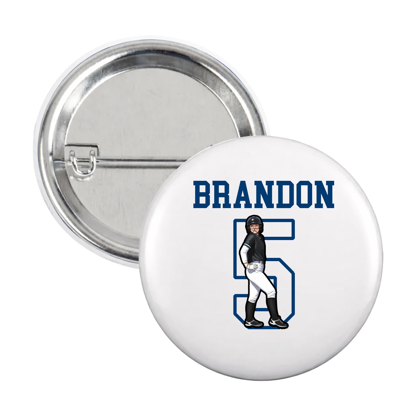 Game Day Button — Shirsey in White