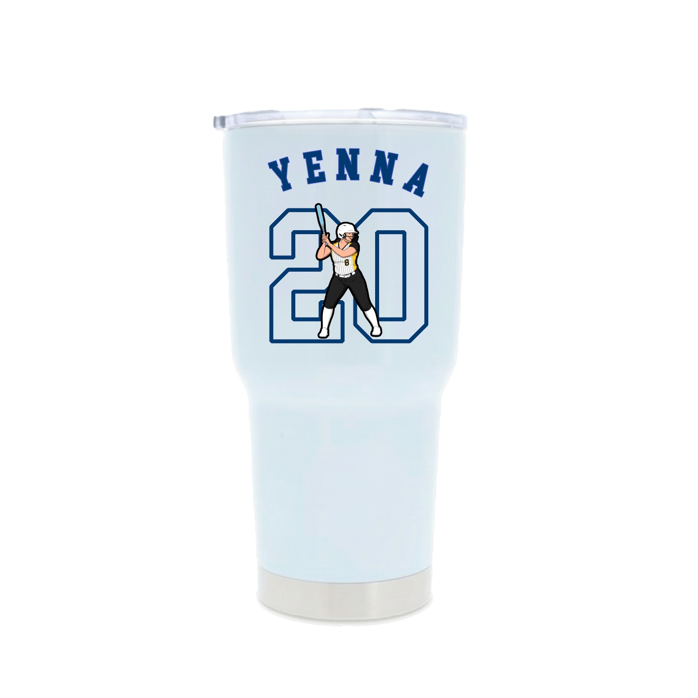 30oz Stainless Steel Tumbler — Shirsey Arch in White