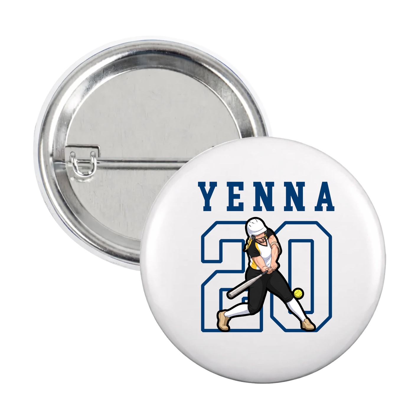 Game Day Button — Shirsey in White