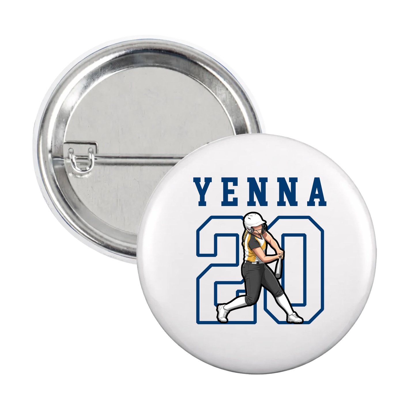 Game Day Button — Shirsey in White
