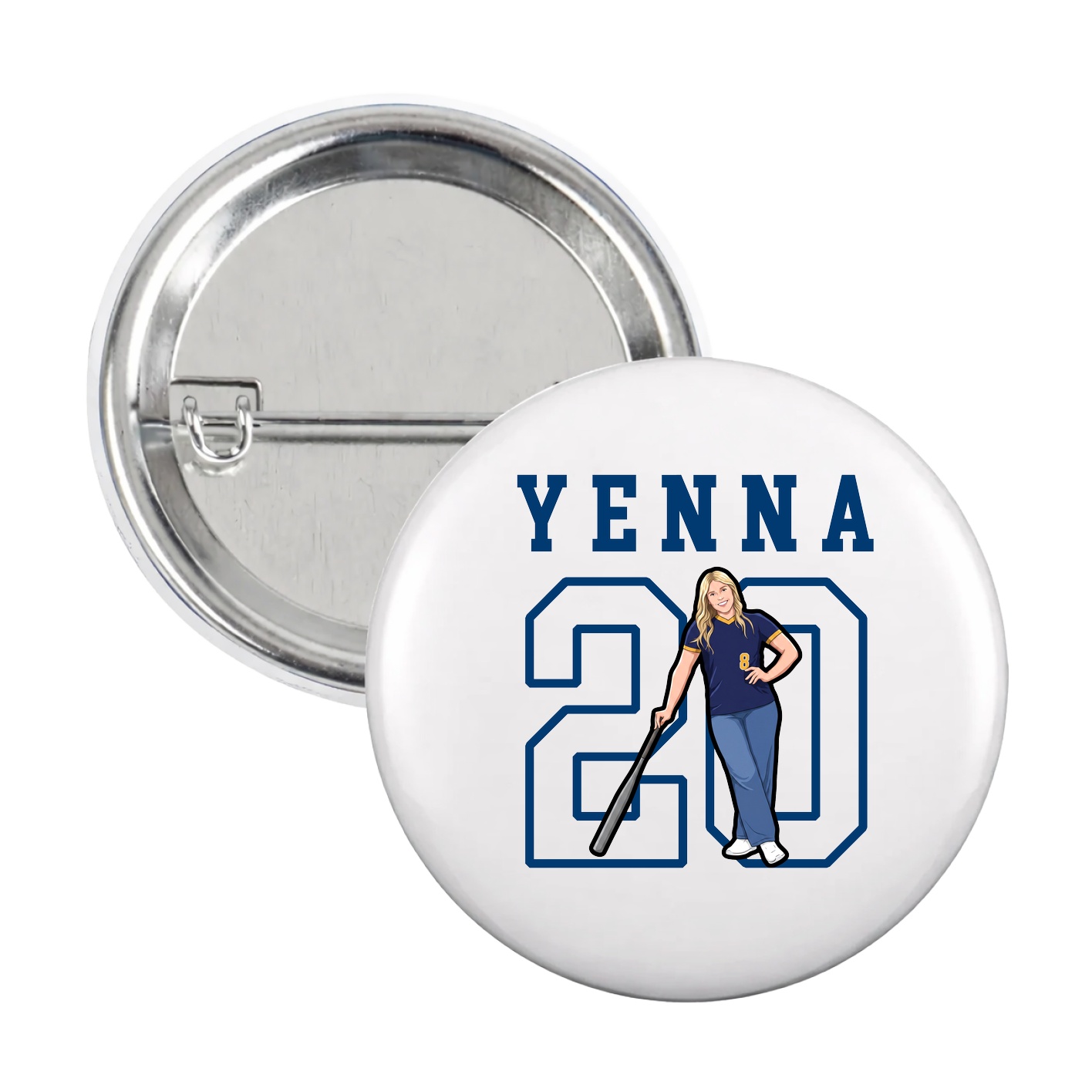 Game Day Button — Shirsey in White