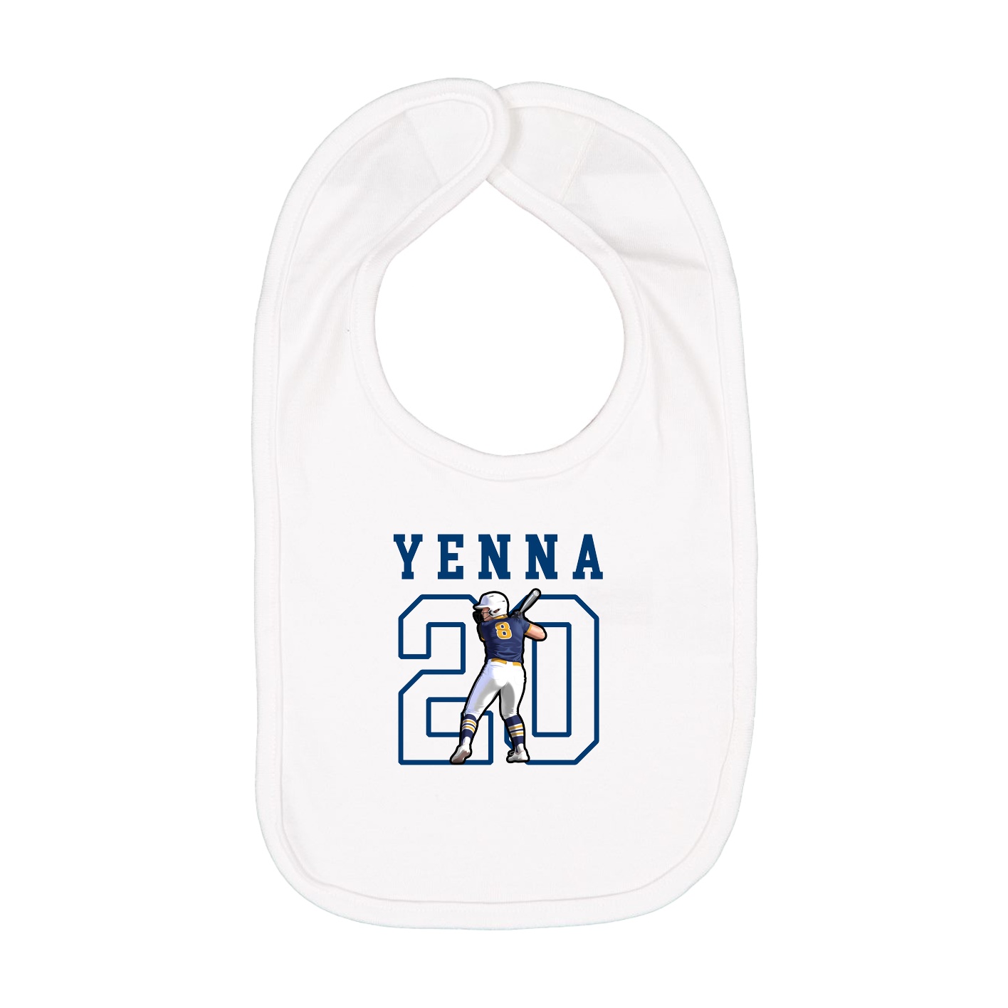 Infant Bib — Shirsey in White