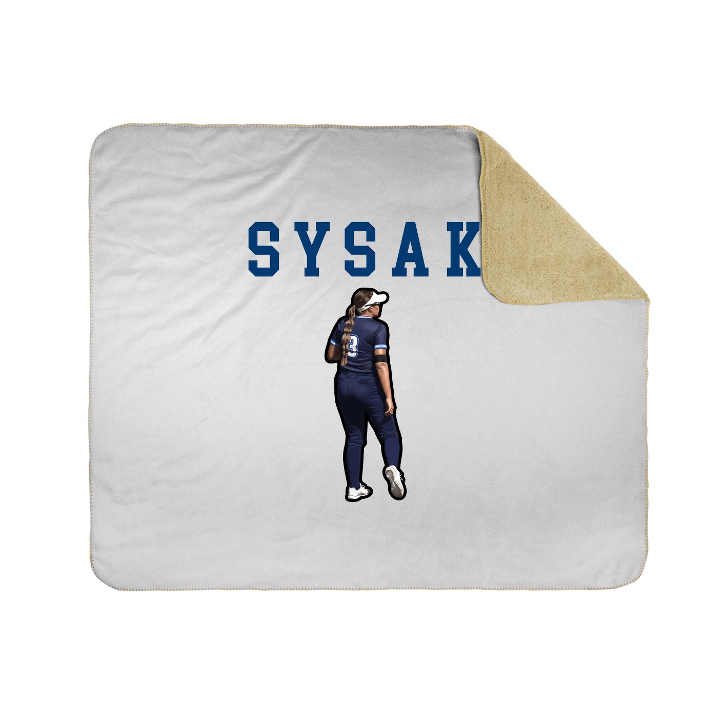 Throw Blanket — Shirsey in White