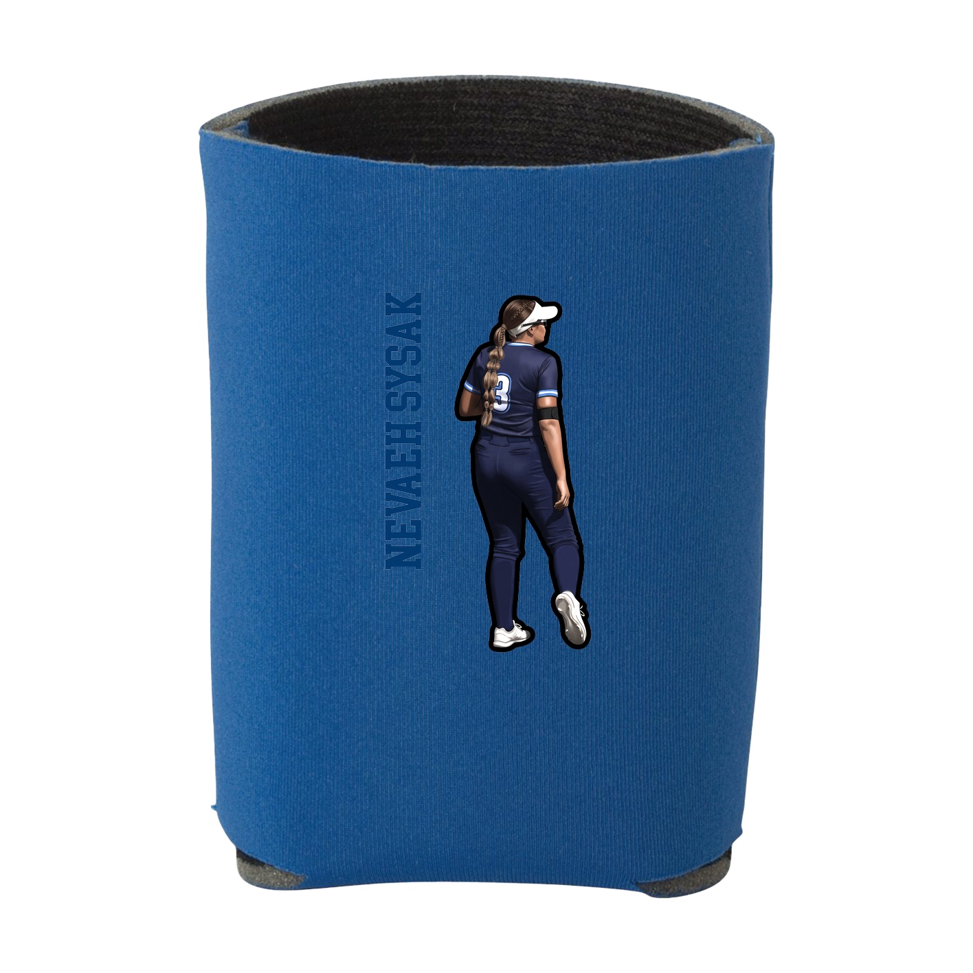 Can Holder — Name Vertical in Royal