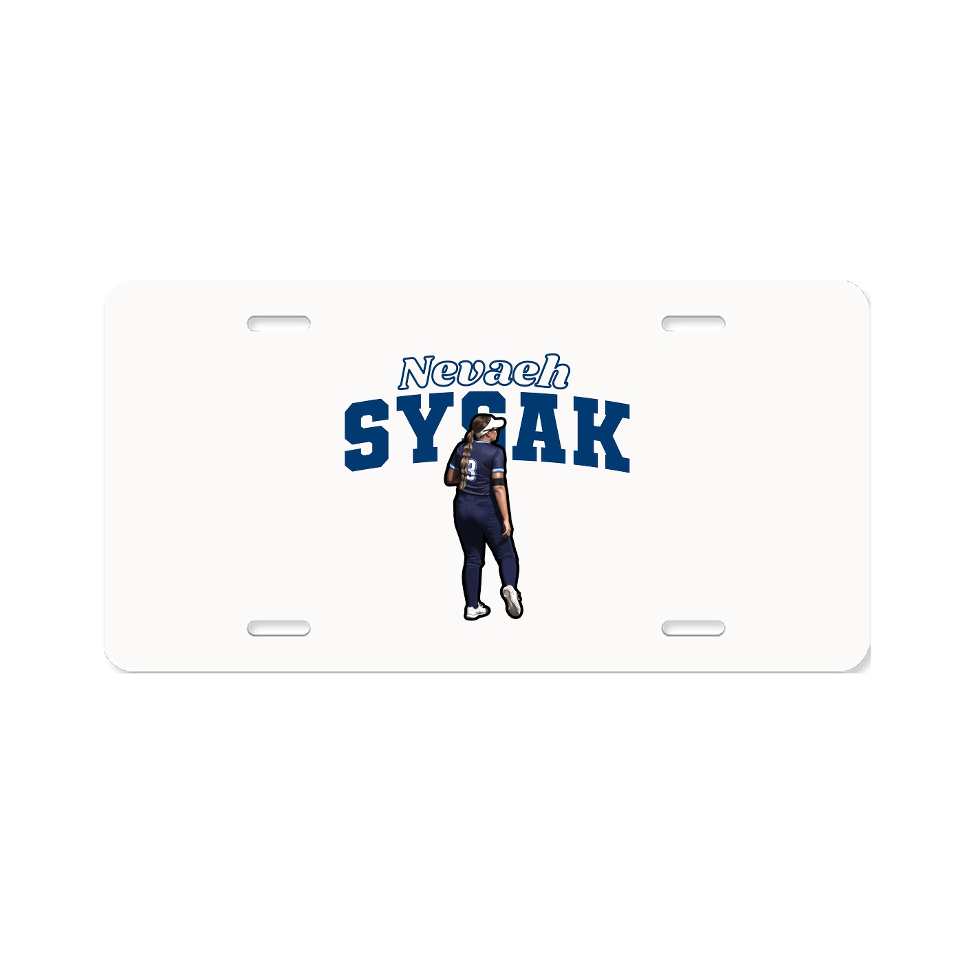 License Plate — Name Arch in Classic