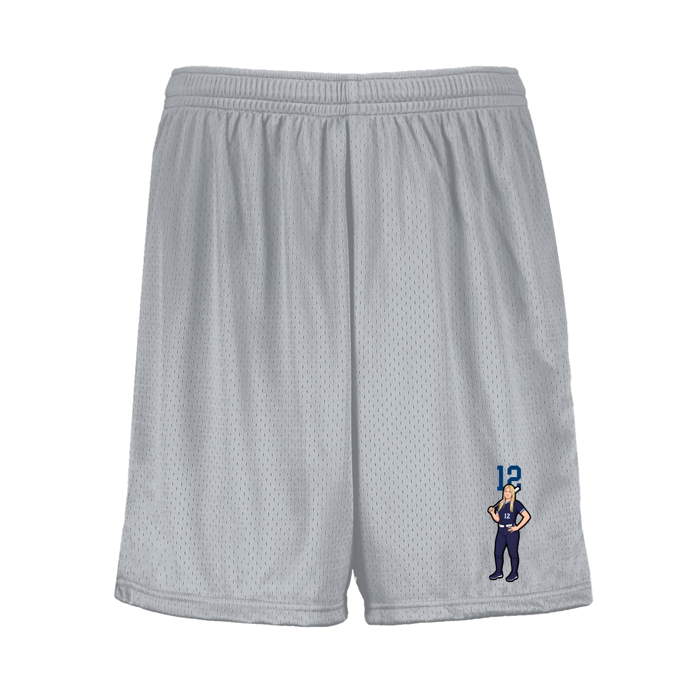 Shorts — Number Top in Silver