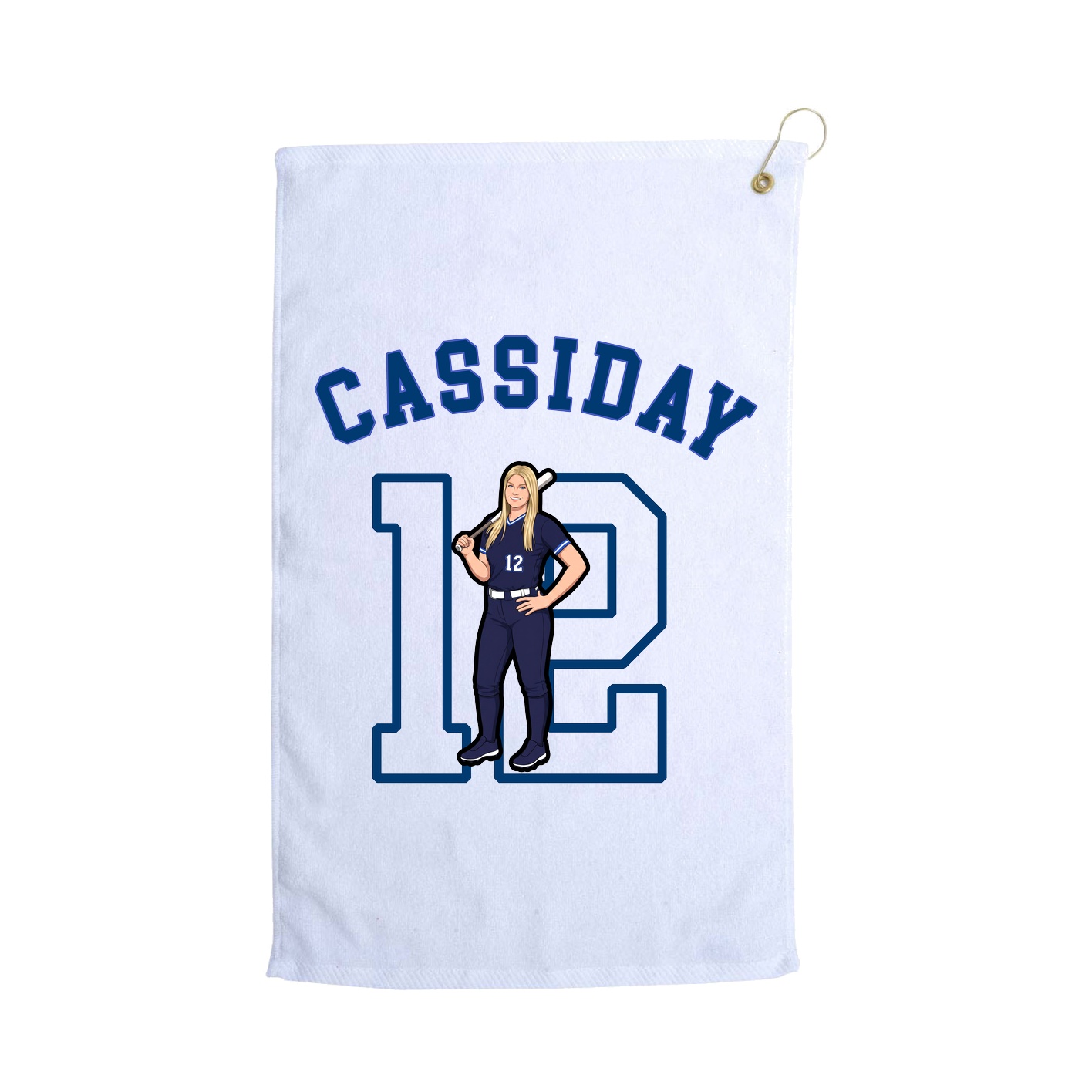 Golf Towel — Shirsey Arch in White