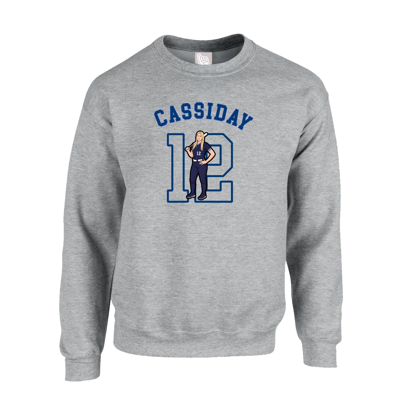 Fleece Crew — Shirsey Arch in Grey