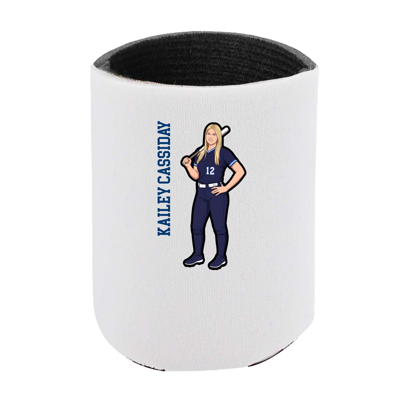 Can Holder — Name Vertical in White