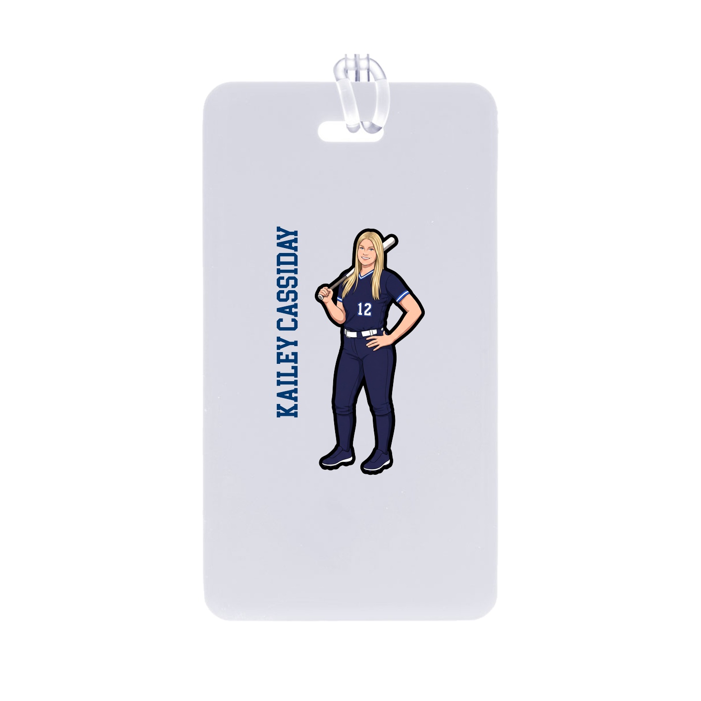 Bag Tag — Name Vertical in Classic