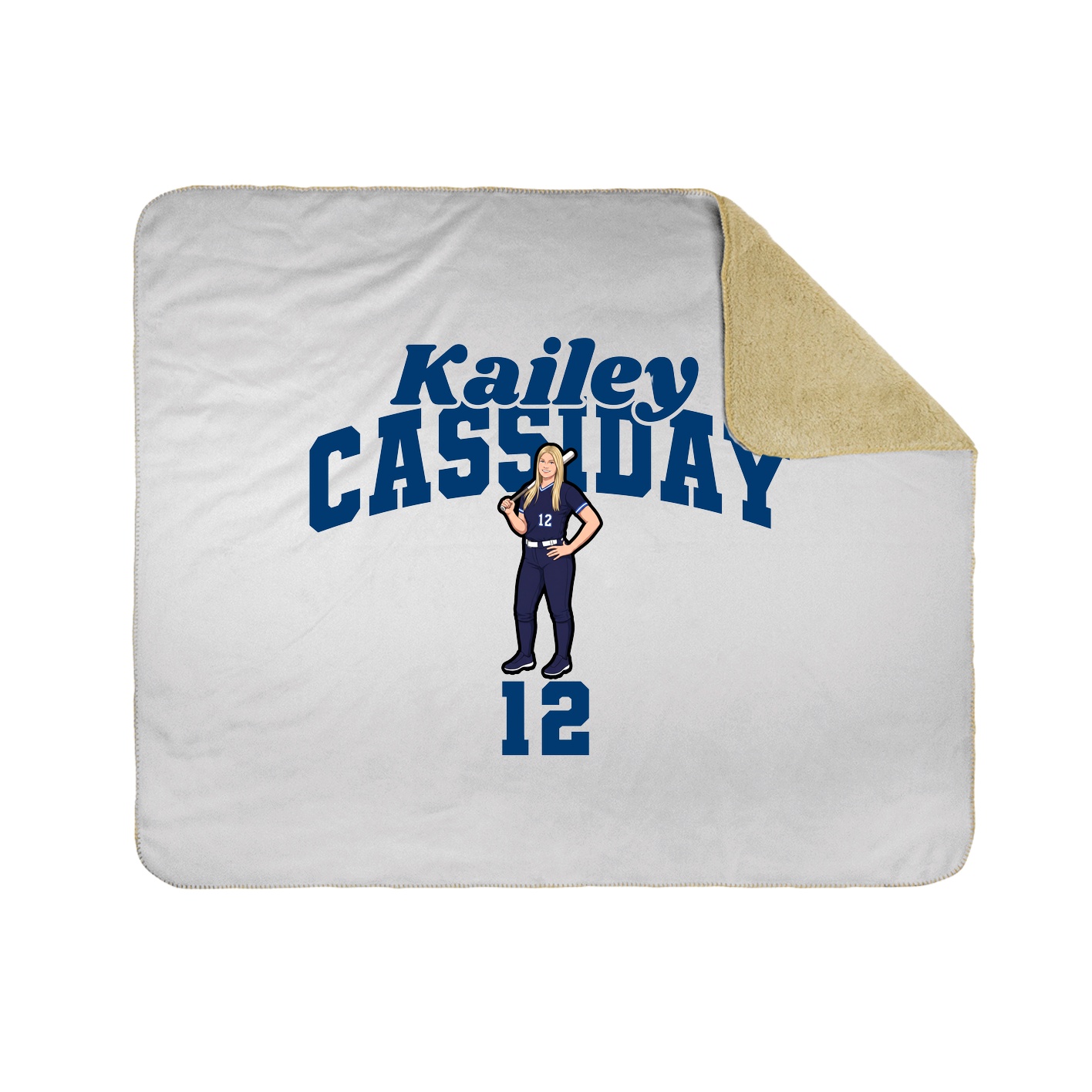 Throw Blanket — Signature Arch in White