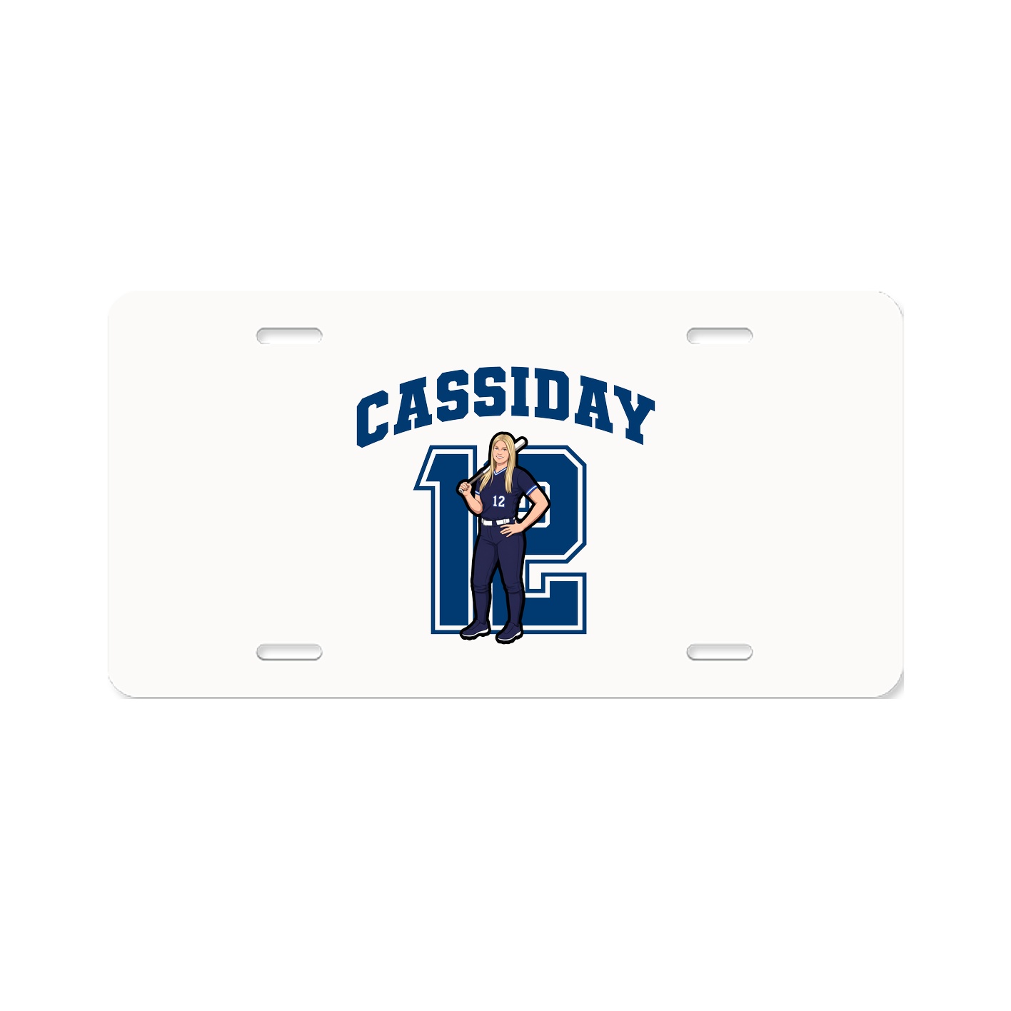License Plate — Number in Classic