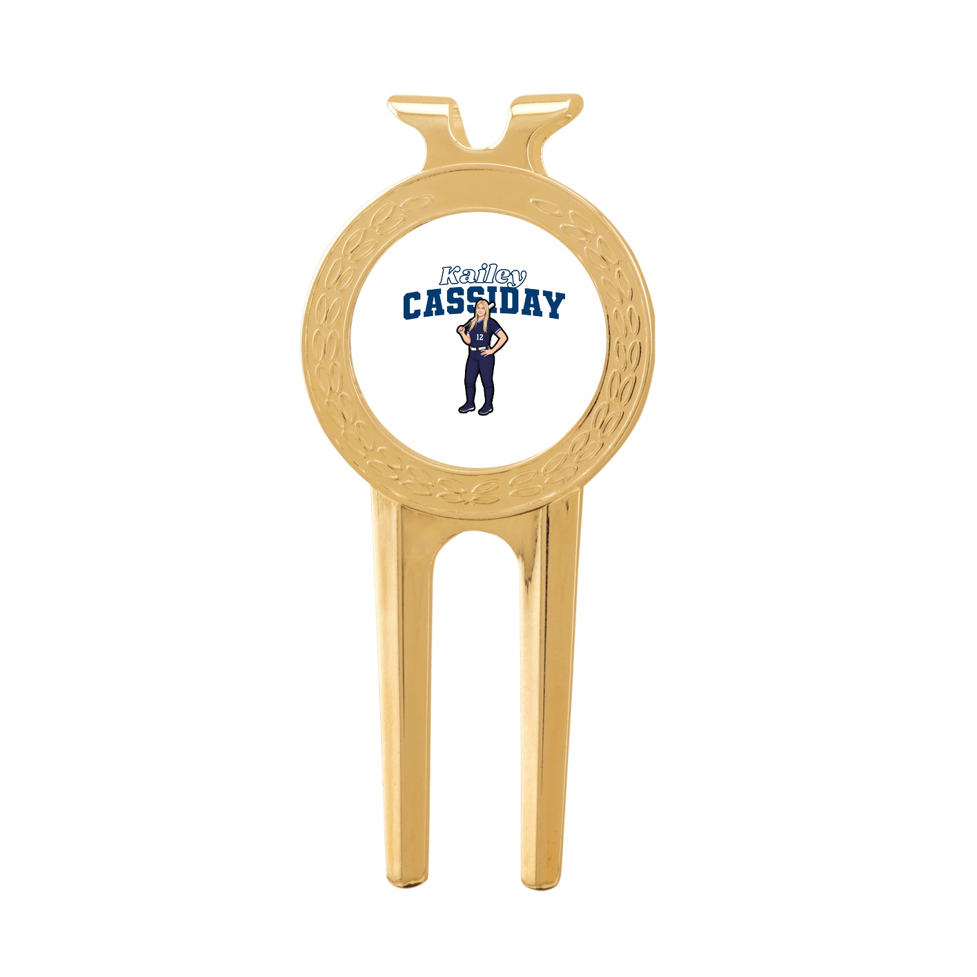 Divot Tool with Ball Marker — Name Arch in Classic