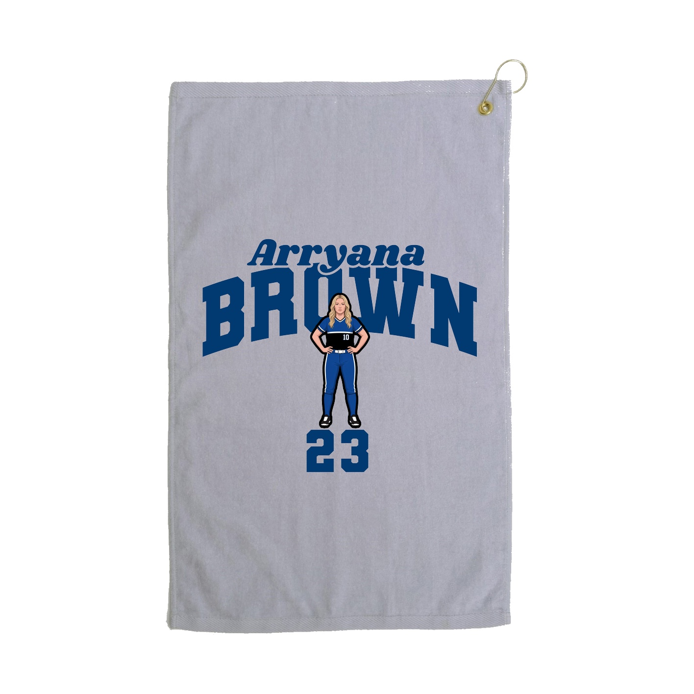 Golf Towel — Signature Arch in Grey