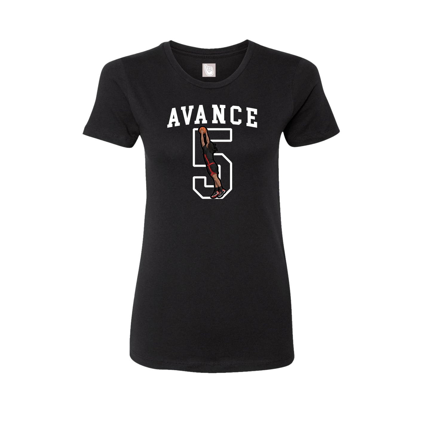 Fitted Women's Tee — Shirsey in Black