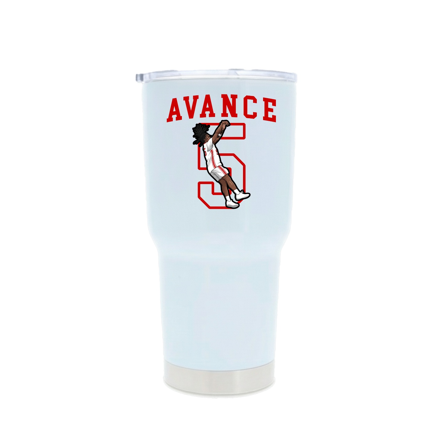 30oz Stainless Steel Tumbler — Shirsey in White