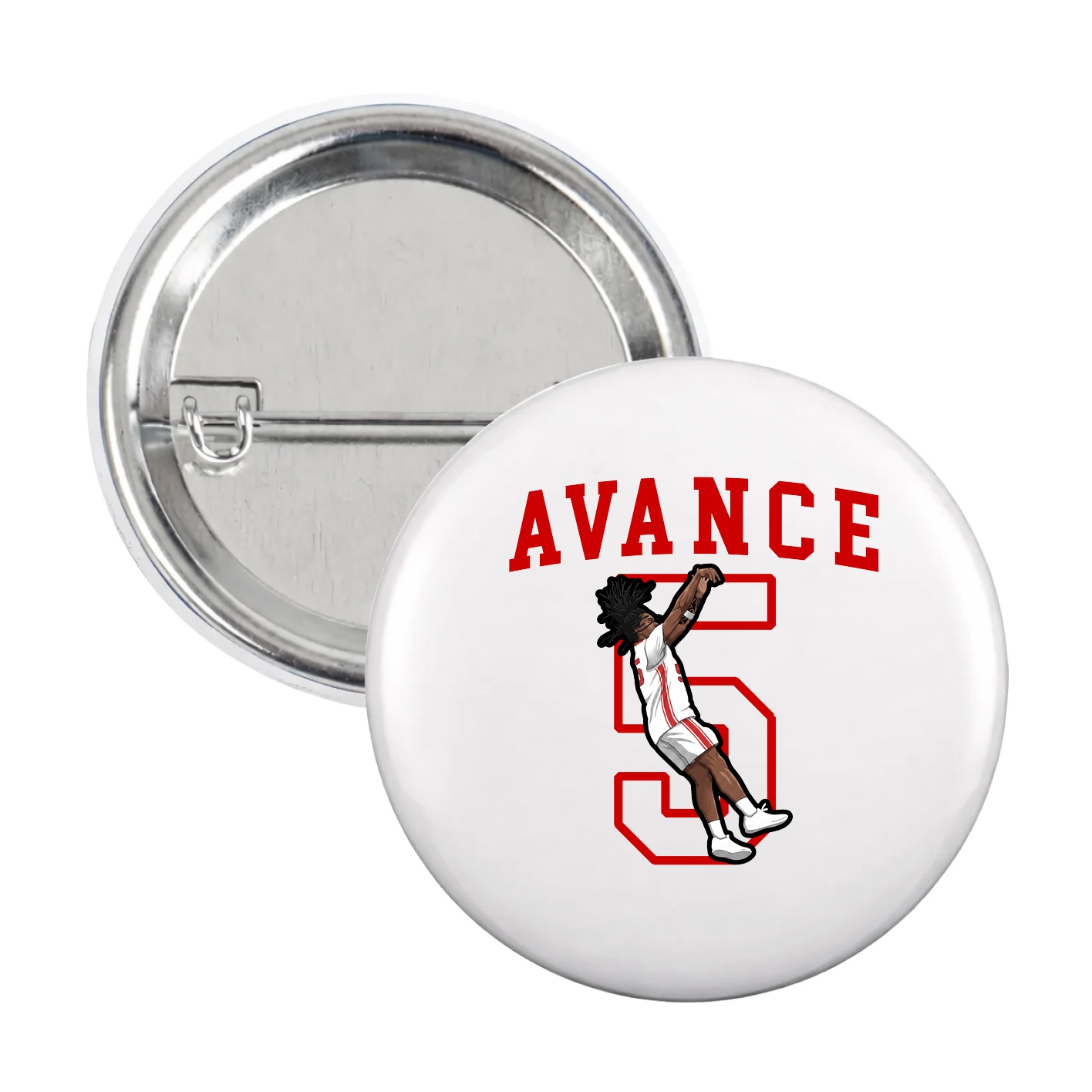 Game Day Button — Shirsey in White