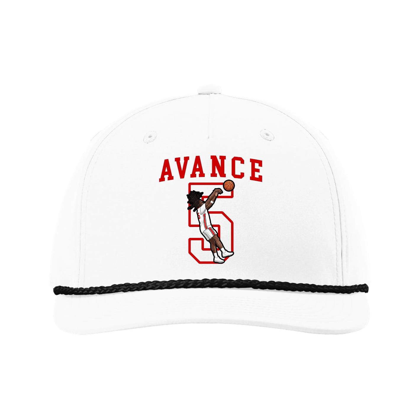 Five-Panel Classic Rope Cap — Shirsey in White