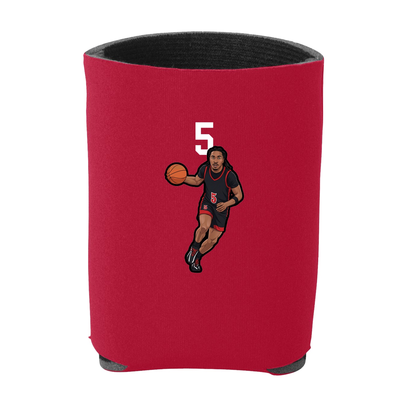 Can Holder — Number Top in Red