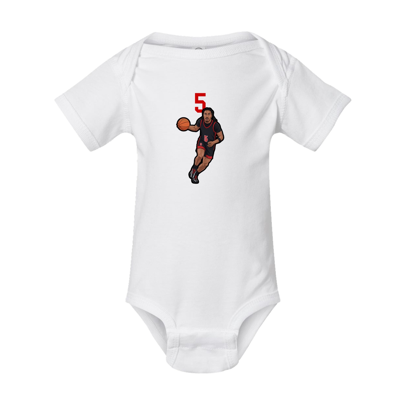 Baby Onesie — Number Top in White