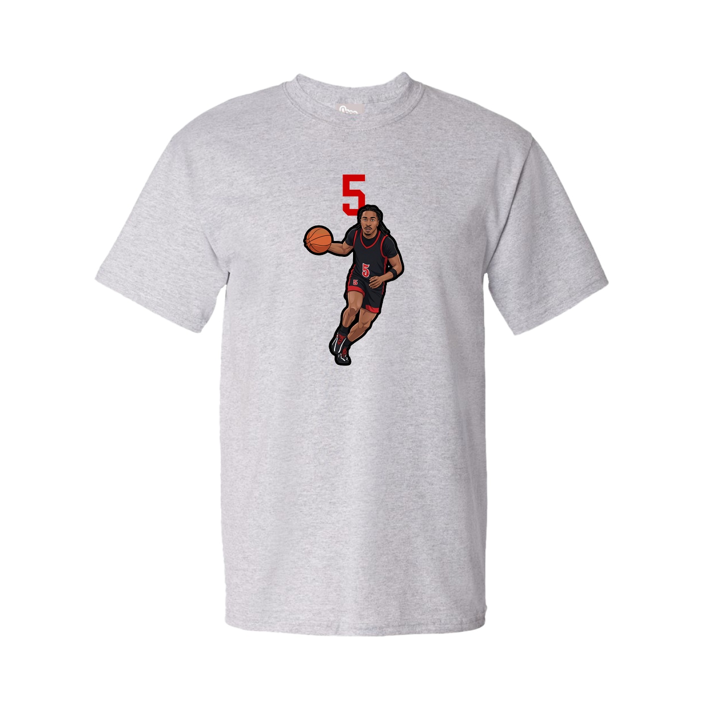 Youth Tee — Number Top in Grey