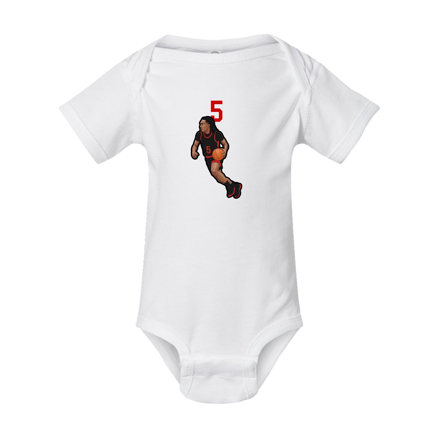Baby Onesie — Number Top in White