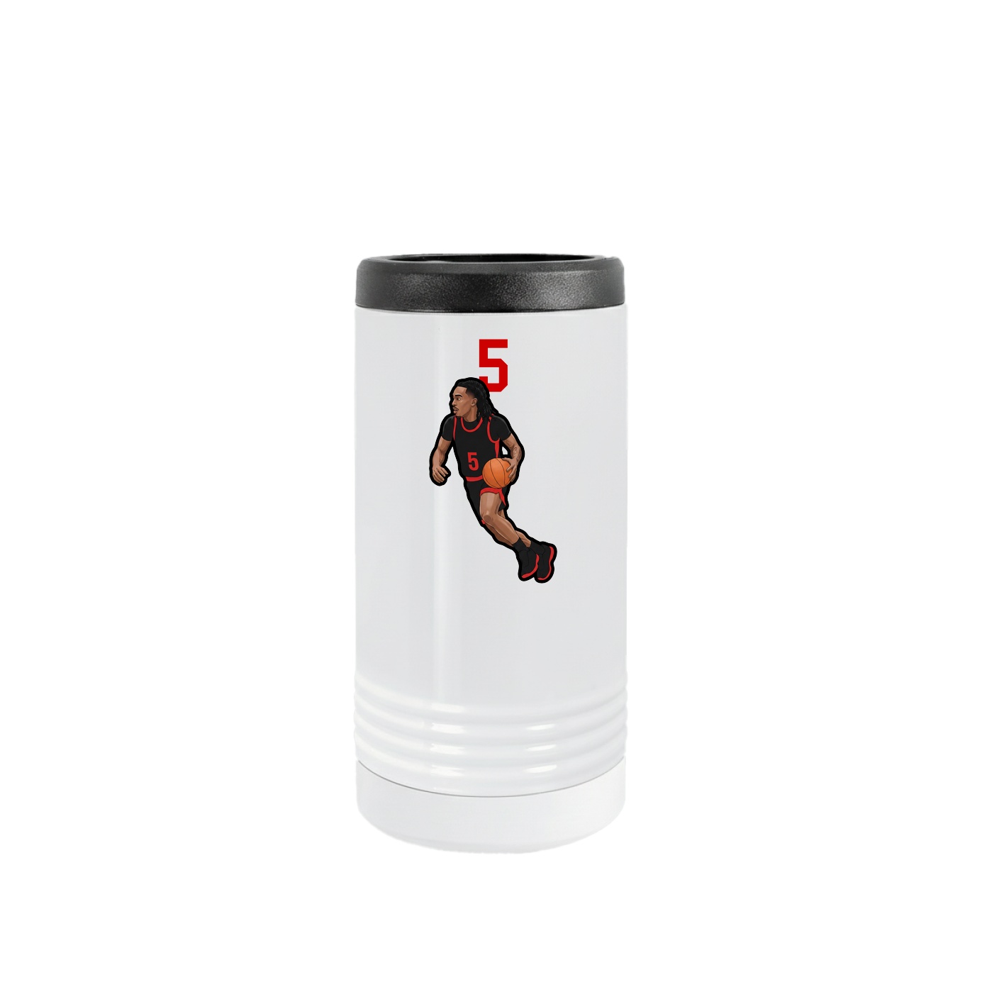 Slim Beverage Holder — Number Top in White