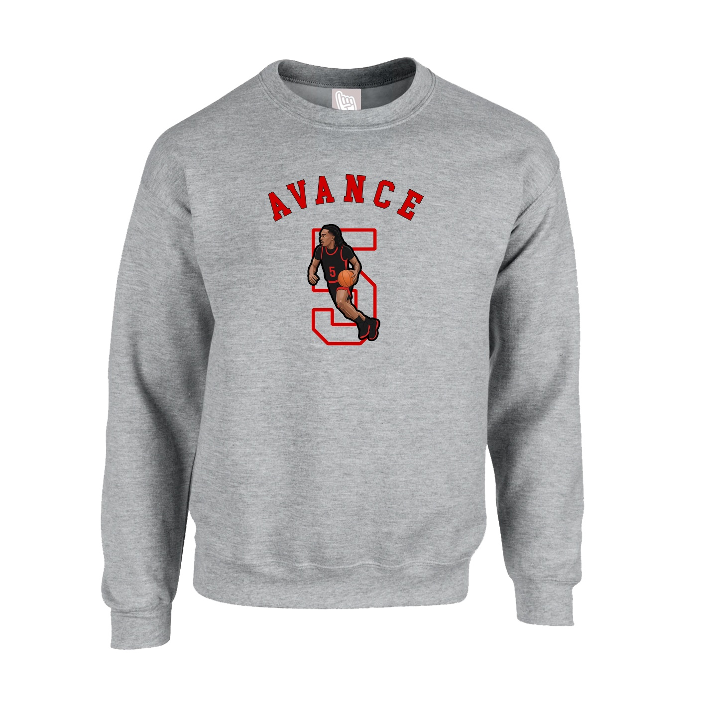 Fleece Crew — Shirsey Arch in Grey