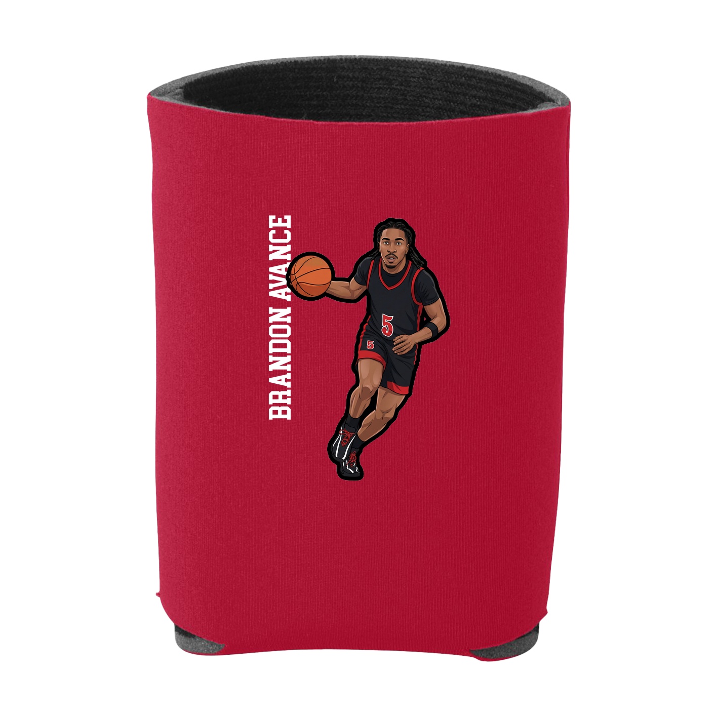 Can Holder — Name Vertical in Red
