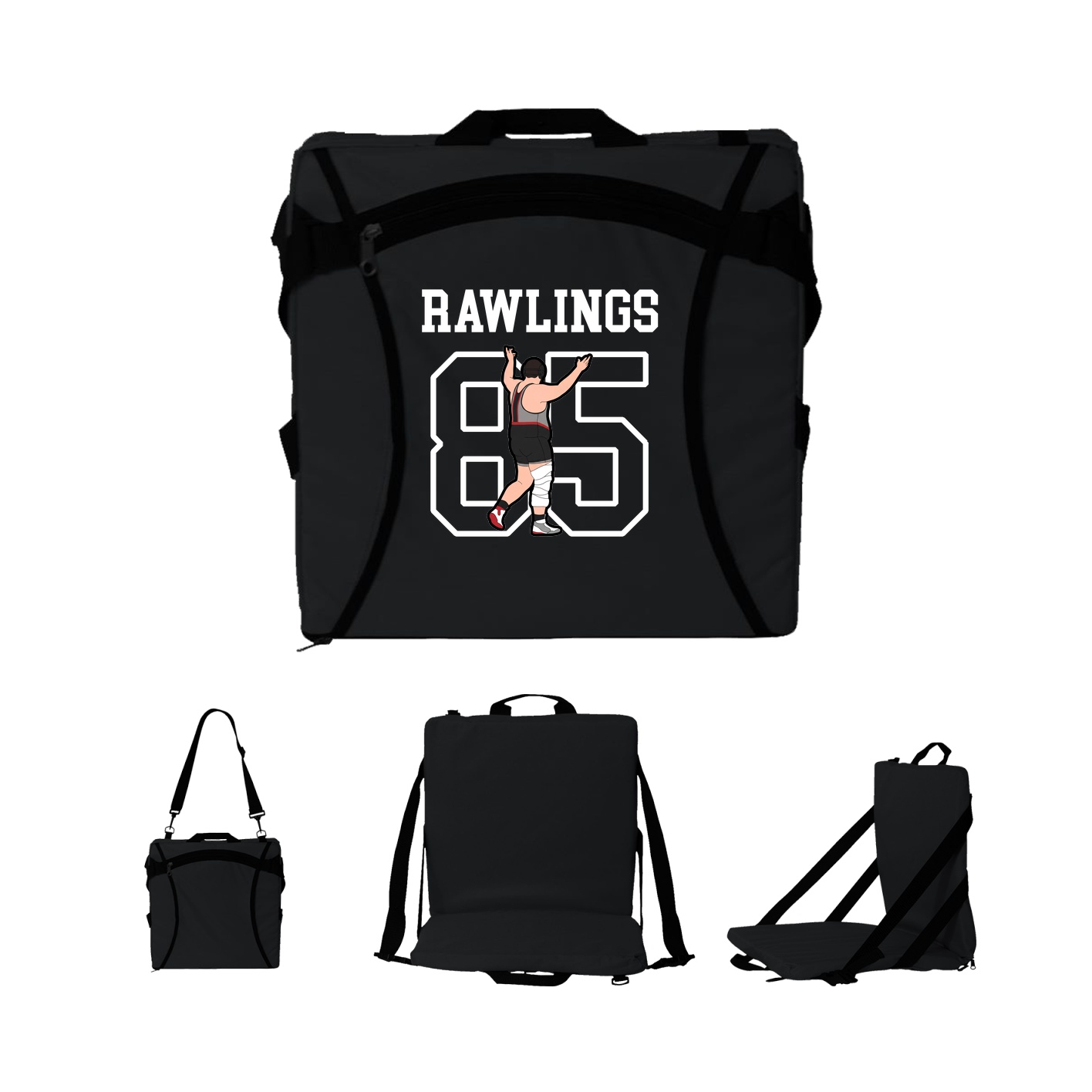 Folding Stadium Seat — Shirsey in Black