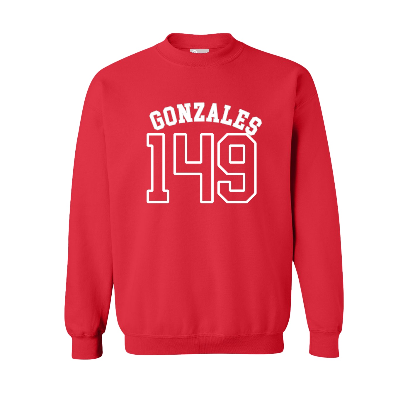 Fleece Crew — Shirsey Arch in Red
