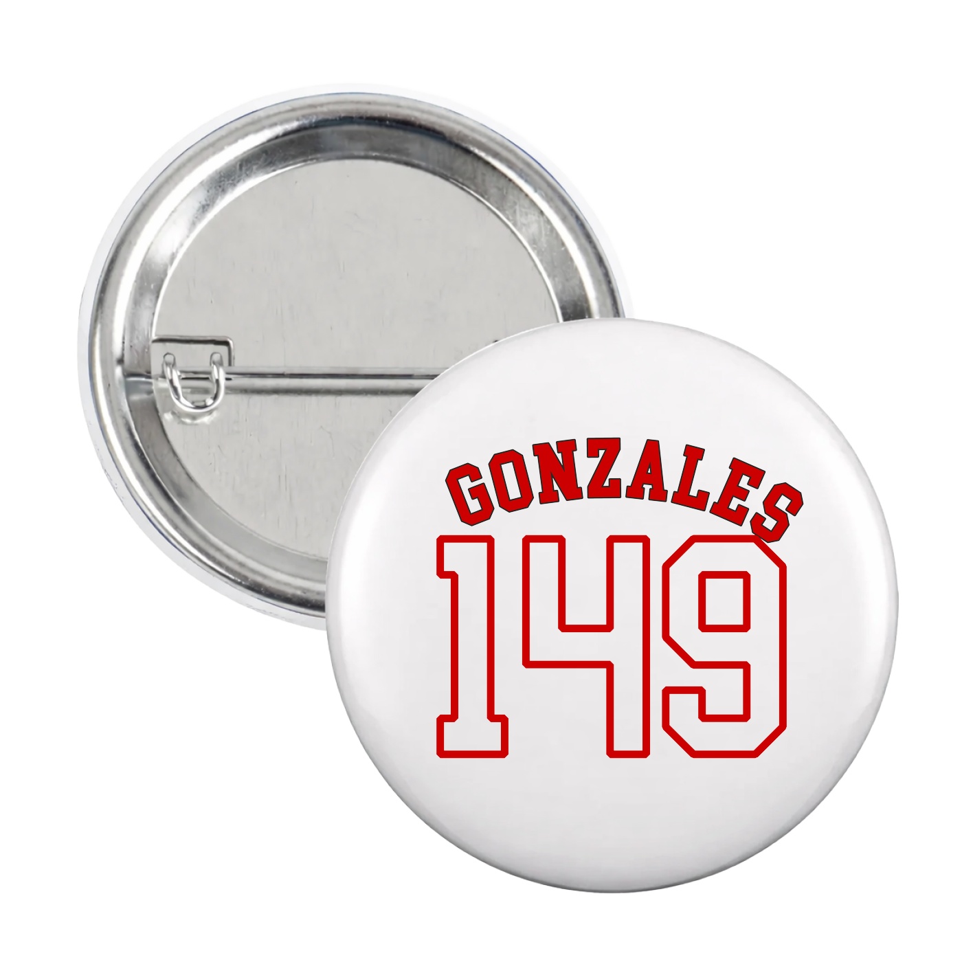 Game Day Button — Shirsey Arch in White
