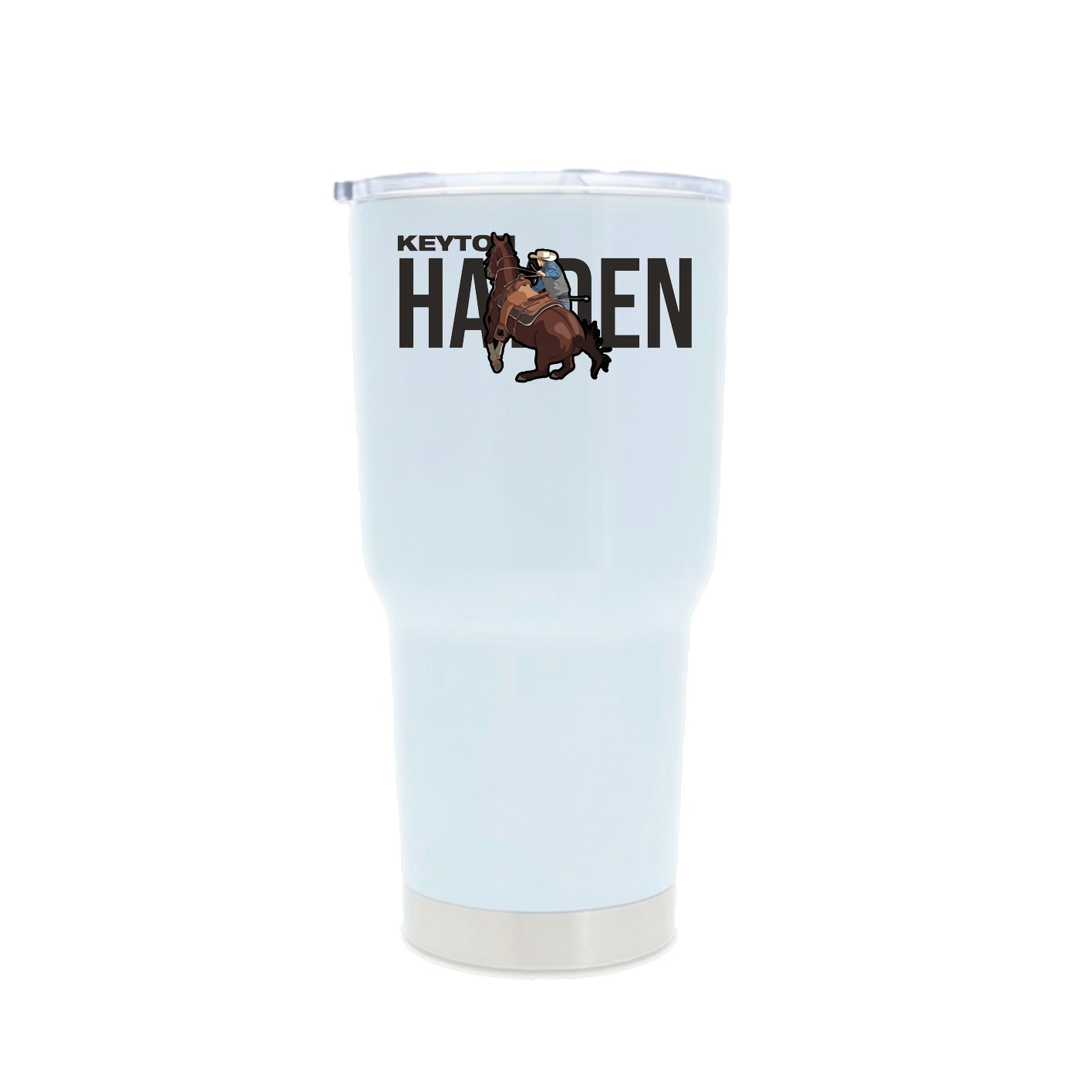 30oz Stainless Steel Tumbler — Player Name in White