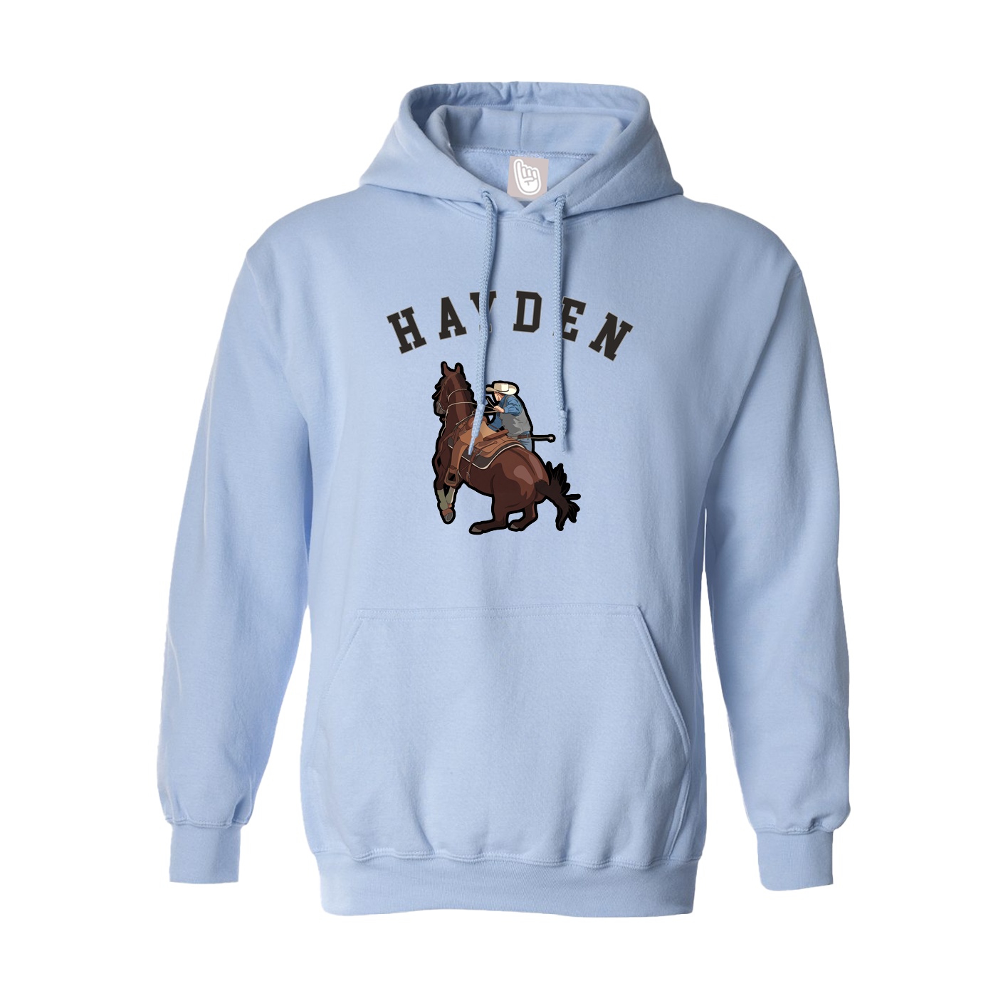 Hoodie — Shirsey Arch in Light Blue