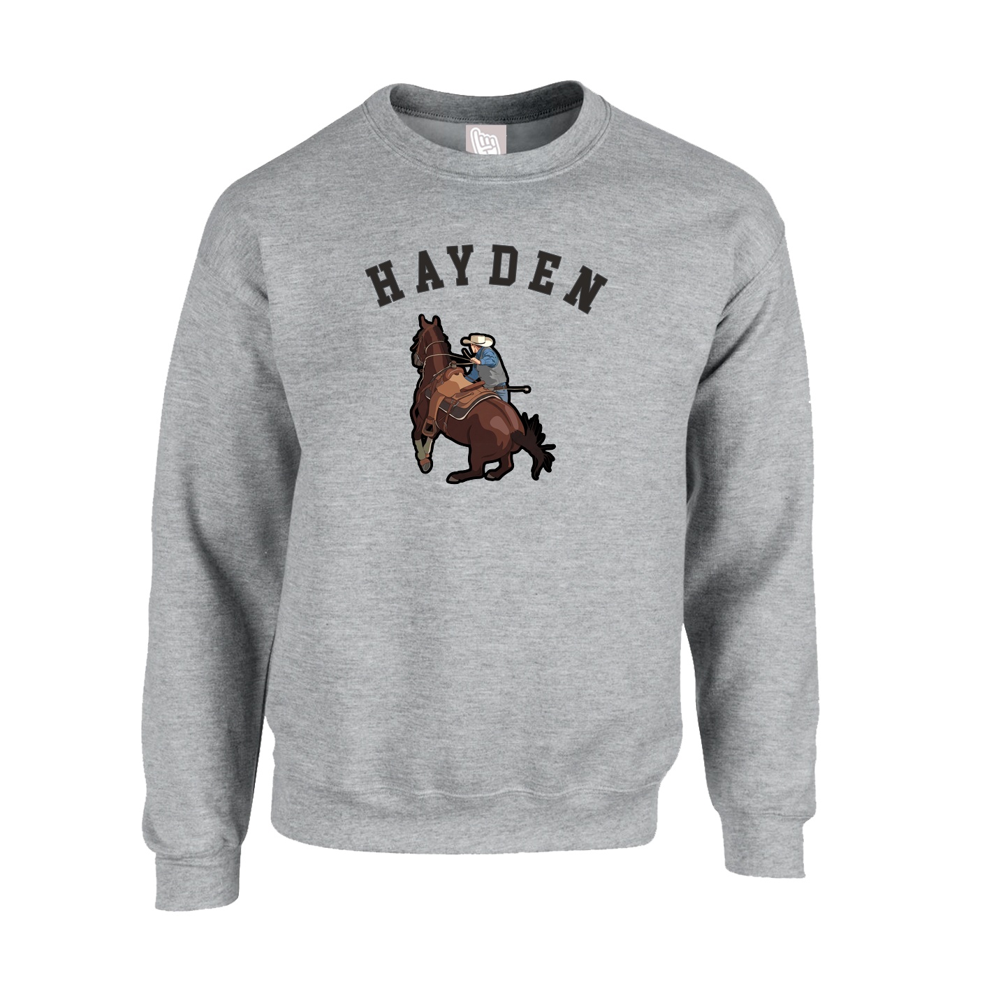 Fleece Crew — Shirsey Arch in Grey