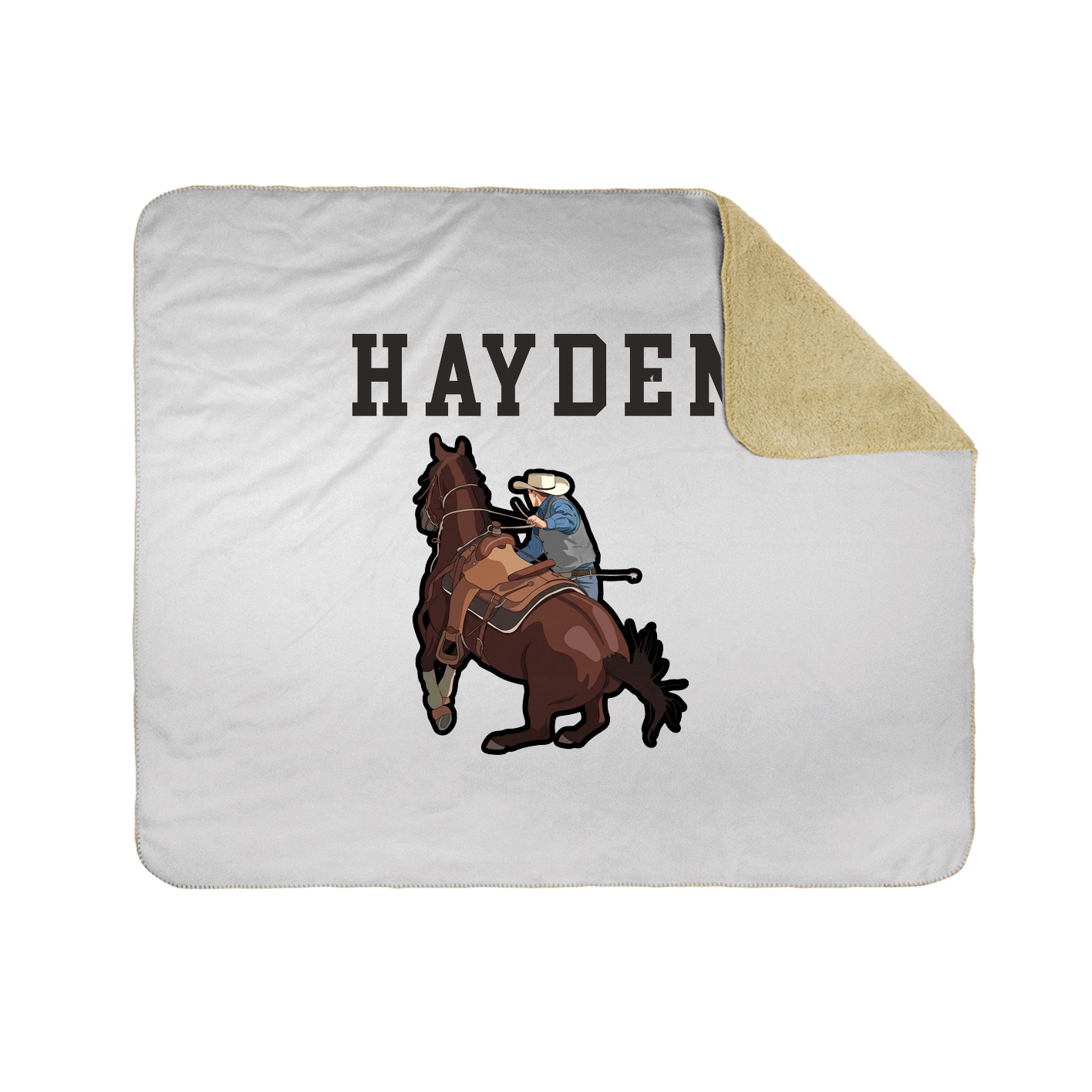 Throw Blanket — Shirsey in White