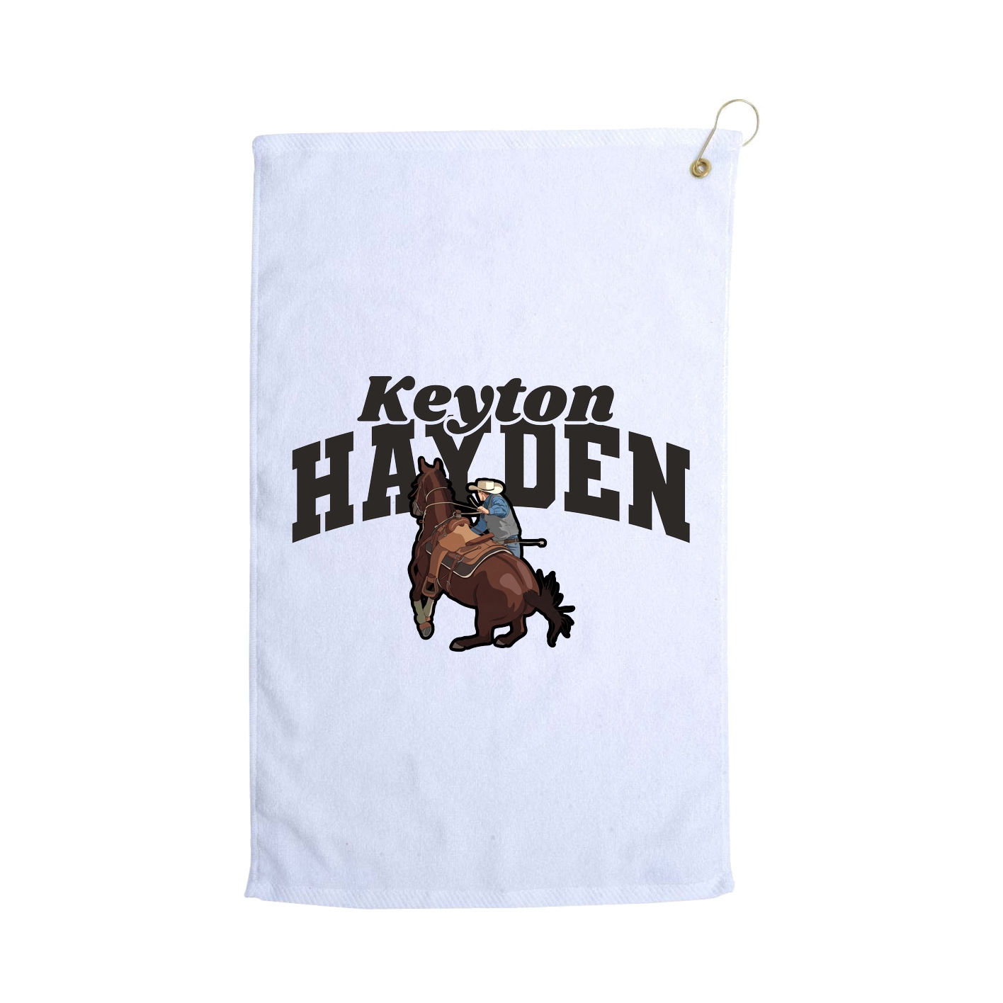 Golf Towel — Signature Arch in White