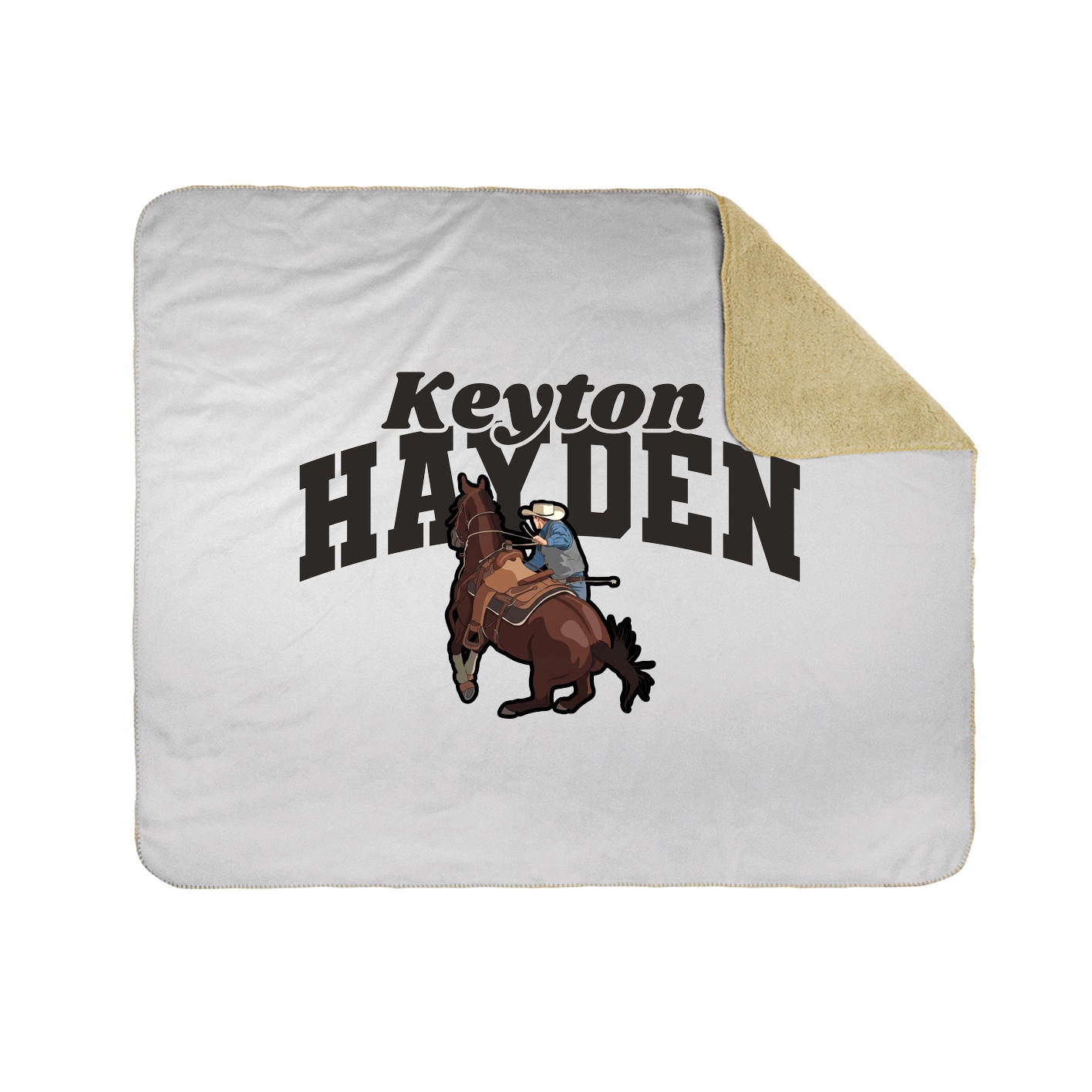 Throw Blanket — Signature Arch in White