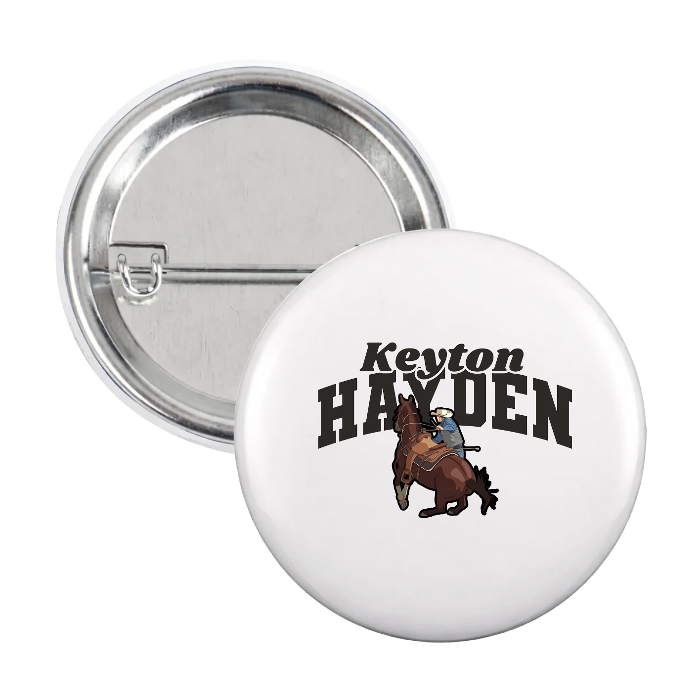 Game Day Button — Signature Arch in White