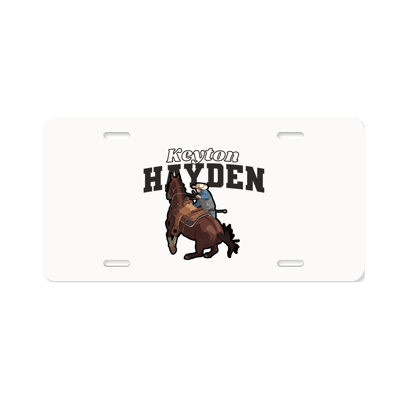 License Plate — Name Arch in Classic