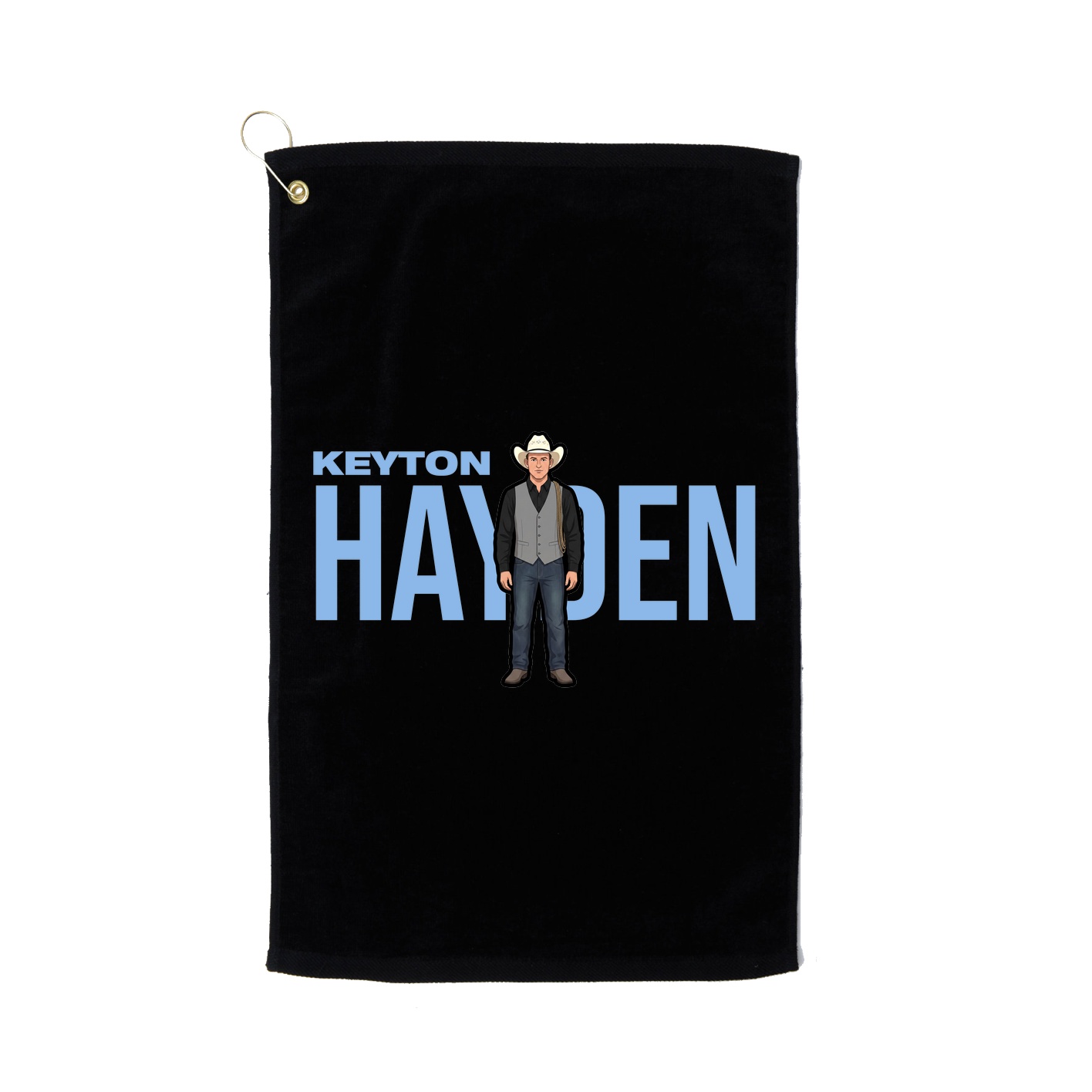 Golf Towel — Player Name in Black