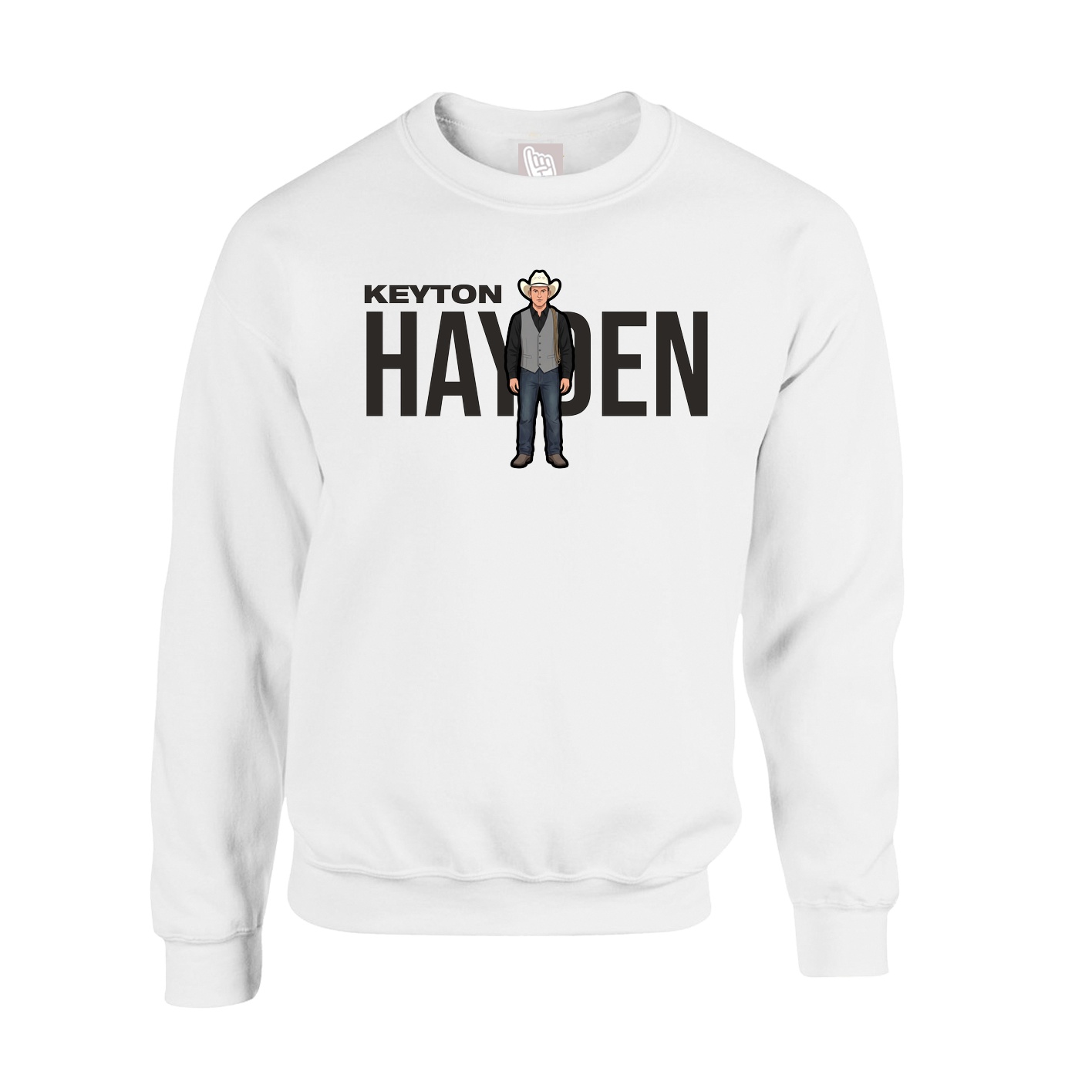 Fleece Crew — Player Name in White