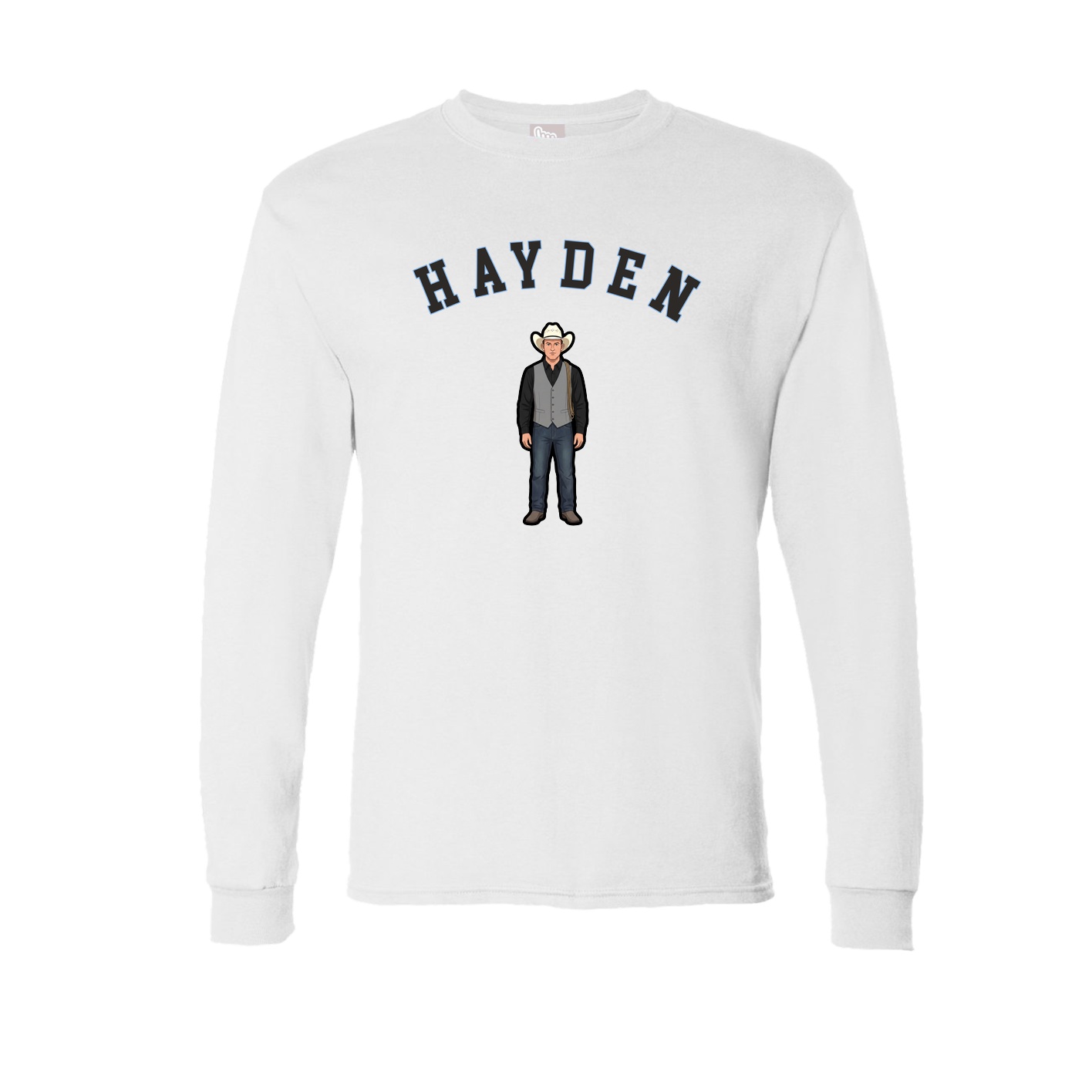 Long Sleeve Tee — Shirsey Arch in White