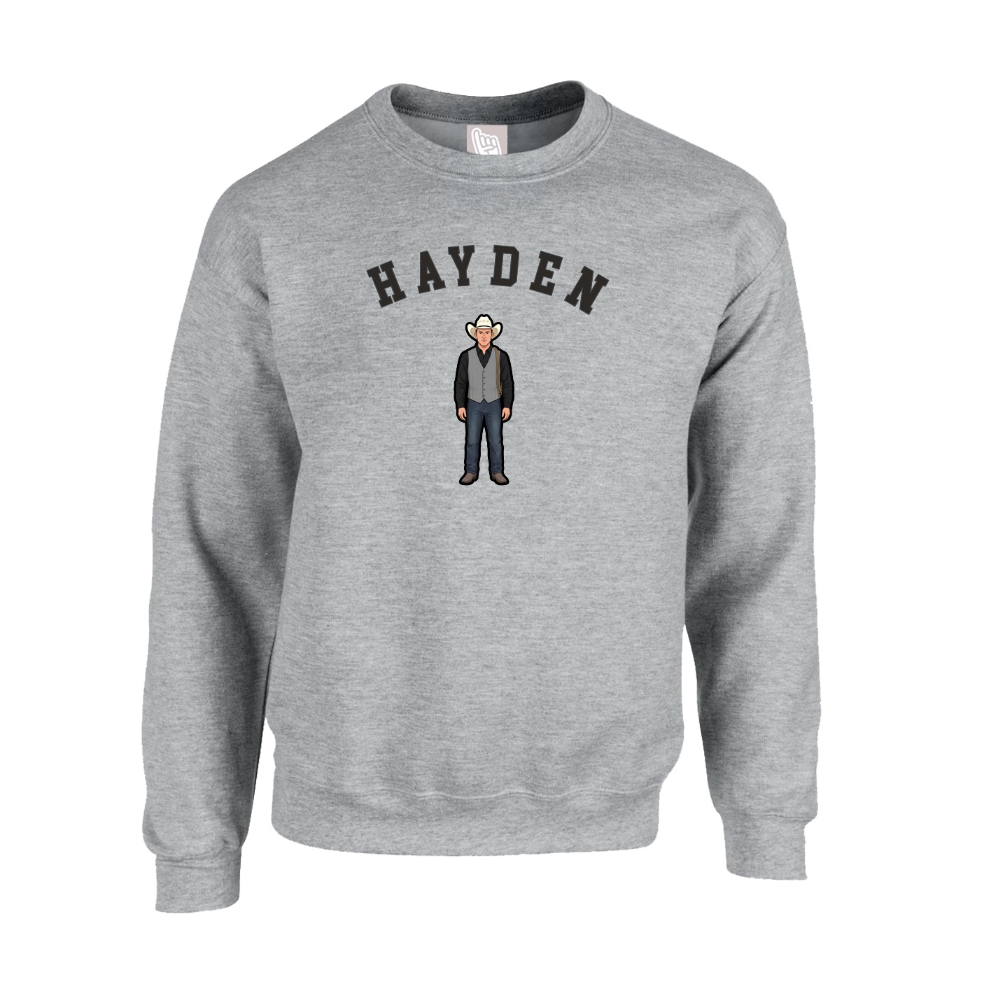 Fleece Crew — Shirsey Arch in Grey