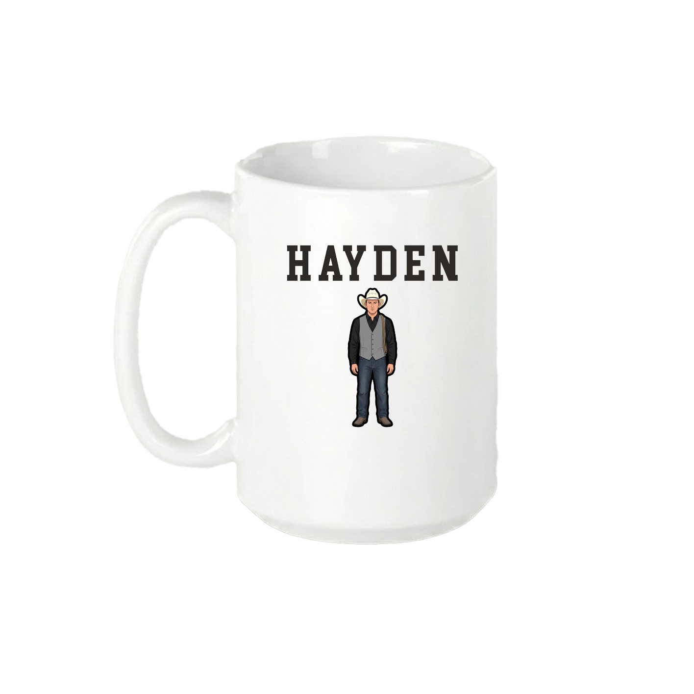 15oz Coffee Mug — Shirsey in White