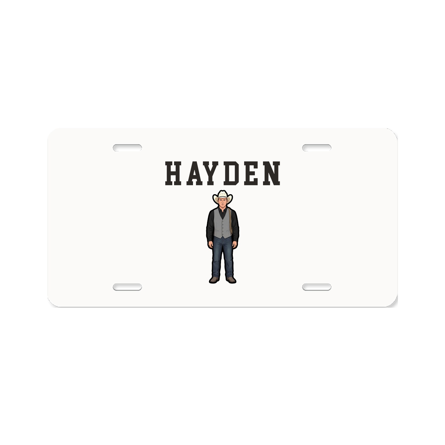 License Plate — Shirsey in Classic